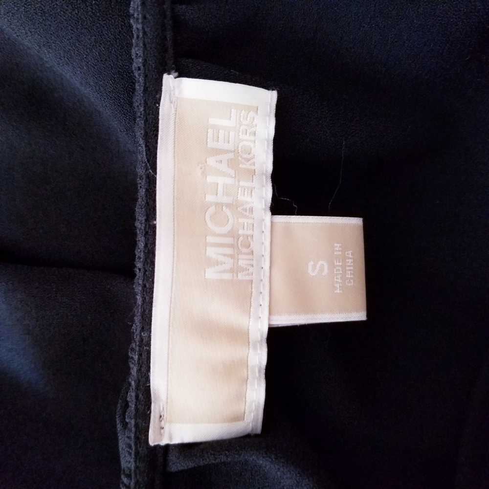 Michael Kors Black Midi Wrap Dress‎ Small - Picture 6 of 10